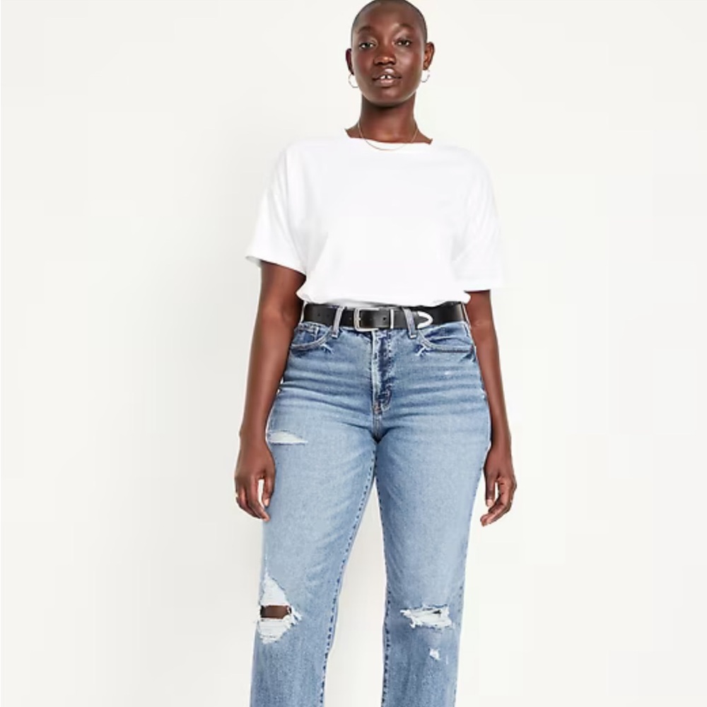 Classic Blue Distressed Women Jeans